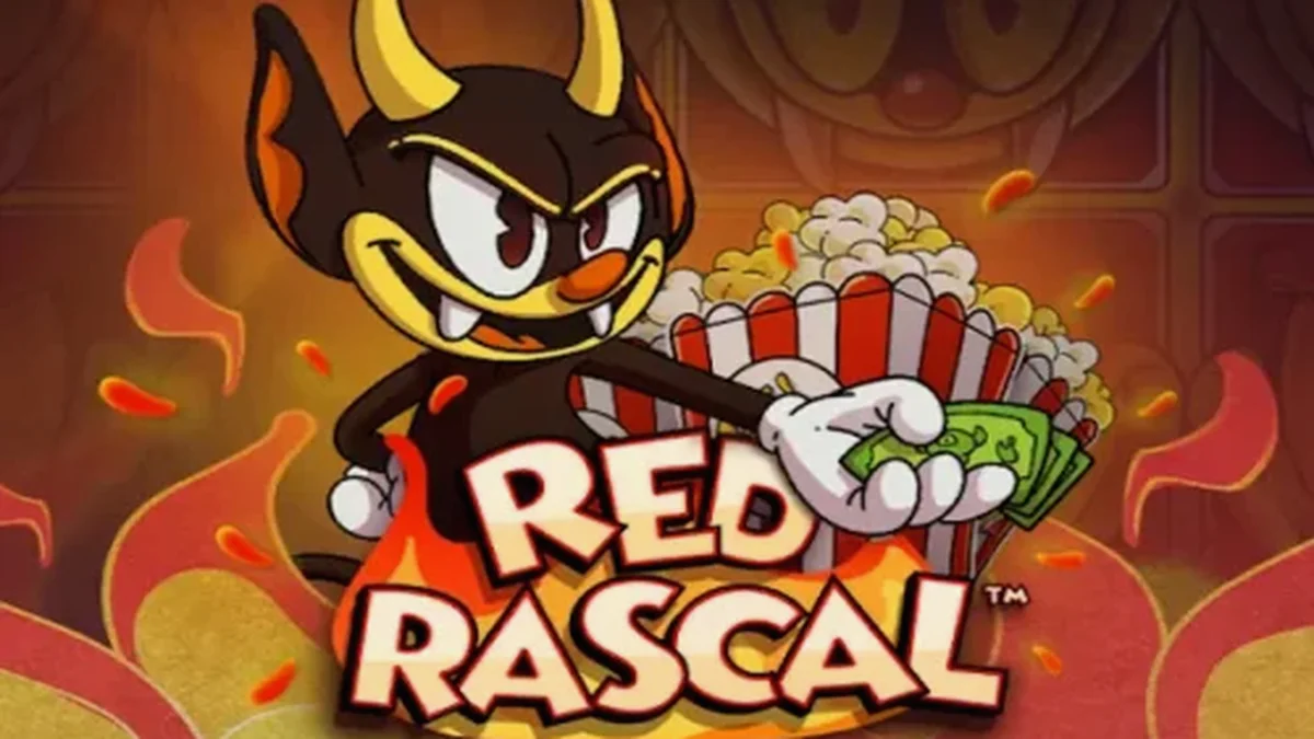 Red Rascal স্লট গেমের ইন্টারফেস এবং রঙিন অ্যামিউজমেন্ট পার্ক থিম
